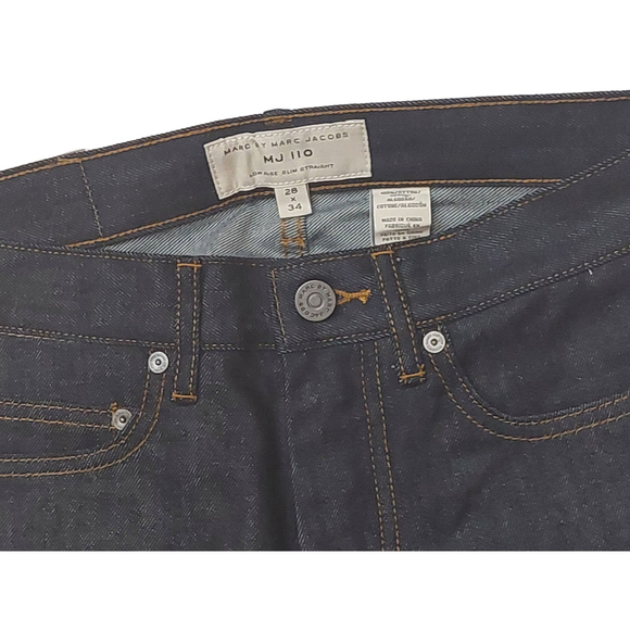 MARC by MARC JACOBS MJ 110 Low Rise Slim Straight Leg Blue Jeans 28x34 $198 - Picture 10 of 16